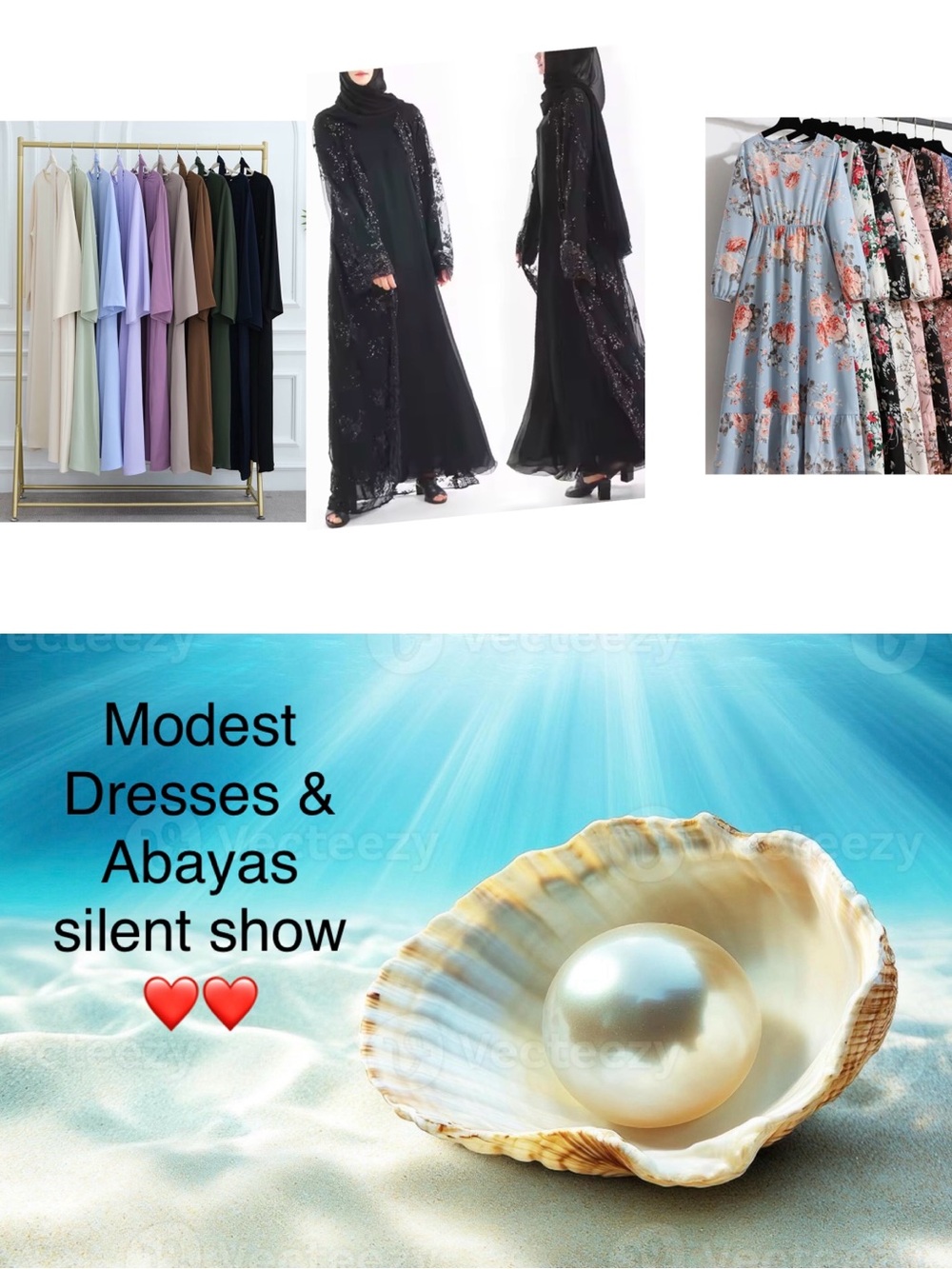 Like to be notified ❤️❤️

Modest dresses & Abayas silent show!